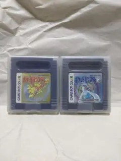 ゲームボーイ用ソフト　ポケットモンスター金、銀セット 電池交換済　中古ソフトのみ