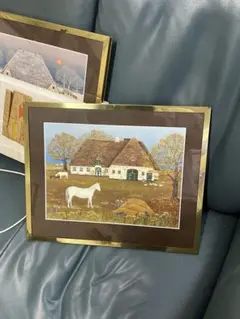 ドイツ四季絵4点セット