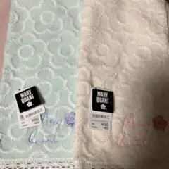 新品未使用MARY QUANT 花柄刺繍ハンカチ 2色セット