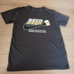 ビール Tシャツ M ダークブラウン