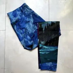 レギンスReebokブルーフォレスト