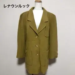 レナウンルック　チェスターコート　マスタード ダブルブレスト キュプラ　美品