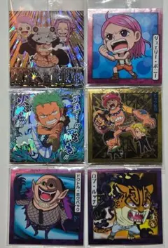 ワンピース大海賊シールウエハース 　6枚