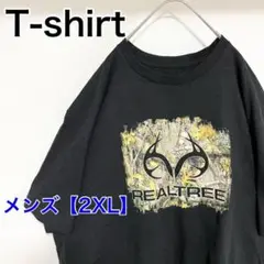 YAX25【US輸入】REALTREE　半袖Tシャツ【メンズ2XL】黒色