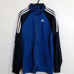 adidas アディダス トラックジャケット ジップアップジャージ 2XO 青