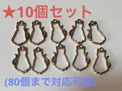 レジン枠 ねこ 猫 10個