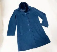 BALMAIN PARIS コート ブルーフォックス Mサイズ I4
