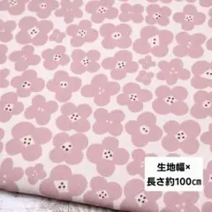 綿生地 オックス KOKKA 花柄 小花柄 ビンク 1m
