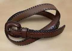 ユニクロ　ブラウン　レザーベルト
