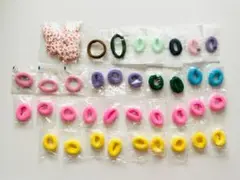 カラフル 髪ゴム セット