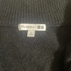 ユニクロ×JWアンダーソン　2020秋冬ハーフジップセーター　ブラック Lサイズ