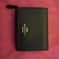 COACH ブラック 三つ折り財布