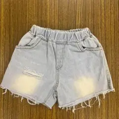 【新品 100cm相当】キッズ デニム ショートパンツ 韓国子供服【A76】
