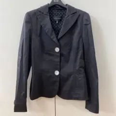レナランゲ rena lange テーラードジャケット スーツ ブラック 黒