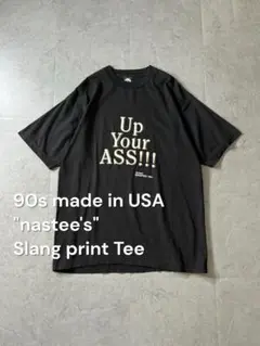 90s USA製 Up Your ASS!!! メッセージTシャツ スラングT