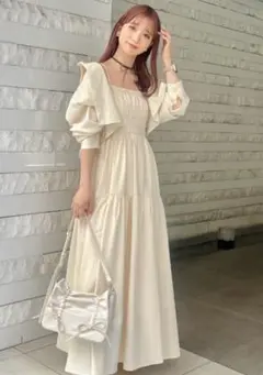 ノースリーブロングワンピースシャツセット