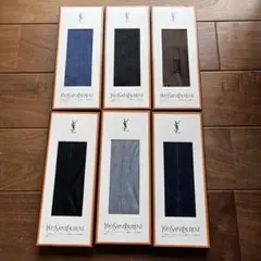 【匿名配送】イブサンローラン　紳士用靴下　25cm　6足セット　メンズソックス