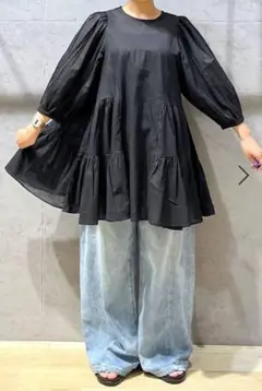 新品未使用　レプシィム　今季　ティアードシアーチュニックブラウス
