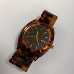 【美品】NIXONのTIME TELLER 人気のべっ甲×ゴールド！
