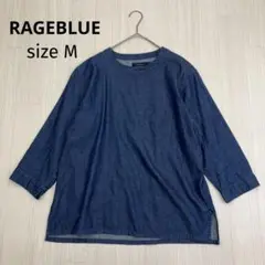 ◆ RAGEBLUE レイジーブルー デニム 7分袖 シャツ ブラウス M
