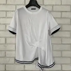 Cachette ホワイト Tシャツ サイドスリット