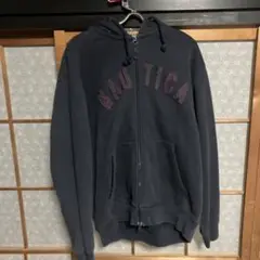 NAUTICA ネイビー フルジップパーカー M