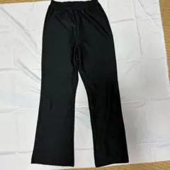黒 カジュアルパンツ ゴムウエスト