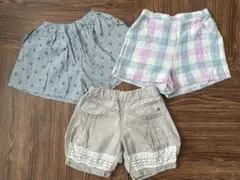 ズッカ他　ショートパンツ　3点セット　ハンドメイド