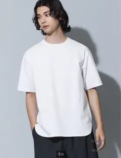 PLST プラステ　コットンブレンド　ラウンドテール　Tシャツ