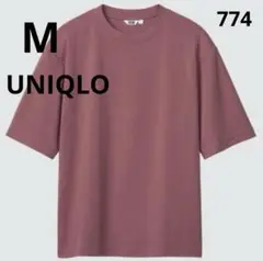 774 UNIQLO ユニクロ エアリズムコットンオーバーサイズTシャツ/5分袖