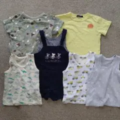 ♦【90】 Tシャツ・タンクトップ・カバーオールセット