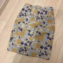 チェスティ♡ジャガード花柄刺繍 タイトスカート ひざ丈