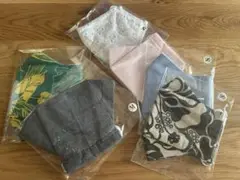 【かりゆしマスク】5枚セット ＋布マスク1枚