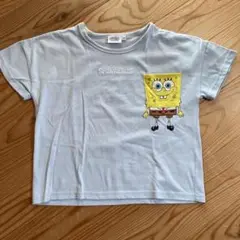 スポンジボブ　Tシャツ　半袖　120 水色