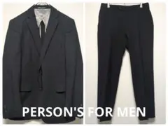 PERSON'S FOR MEN　スーツ　メンズ　パーソンズ ブラック　スーツ
