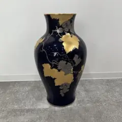3-1008 美品　大倉陶園 【手描き】クラシックローズ 29cm花器 手描き】クラシックローズ 29cm花器