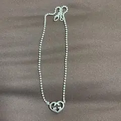 GUCCI インターロッキングGハートネックレス