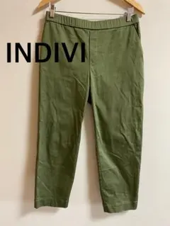 INDIVI インディヴィ　カジュアルパンツ　ウエストゴム　ストレッチ　13