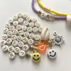 【おまけつき】アルファベットビーズ AからZ 【26個】