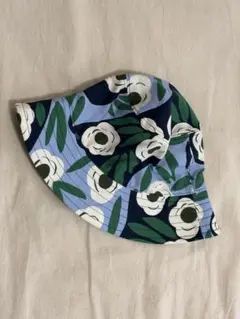 marimekko‪✕‬UNIQLO 花柄 バケットハット　帽子　マリメッコ　青
