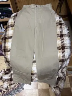 US NAVY 実物 チノパン 60s〜70s TALONアルミジップ