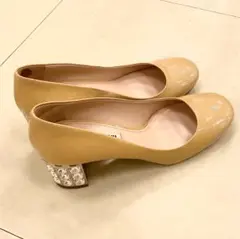 お値下げ miumiu ビジューパンプス
