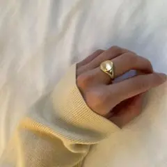 SV925 simple gold ring シンプルリング ゴールド