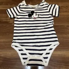 ミッキーマウス 半袖ロンパース 70cm petitmain