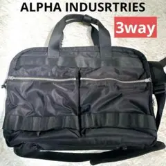 美品✨アルファインダストリーズ　ビジネスバッグ　ブリーフケース 3WAY 黒