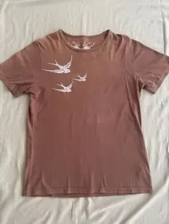 スワロー ディア プリント ブラウン Tシャツ