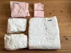 IKEA リネンセット DVALA LUDDROS ボックスシーツ 90×200