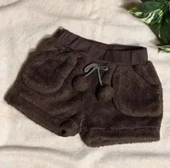 キッズ服 ボトムス ズボン ショートパンツ ボアパンツ (E-3)