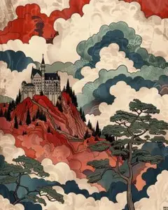 高橋文平 fussen 水彩画 ノイシュヴァンシュタイン城 高橋文平 fussen 水彩画 ノイシュヴァンシュタイン城 - メルカリ