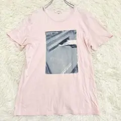 n6186 プリントTシャツ M 半袖 コットン 薄手 カジュアル シンプル